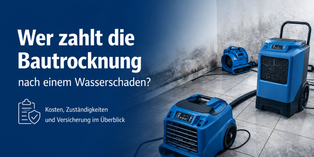 Wer zahlt die Bautrocknung nach einem Wasserschaden